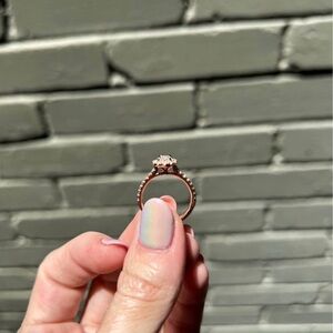 14k gold, .47 center diamond, total diamond .84. VVS2/H